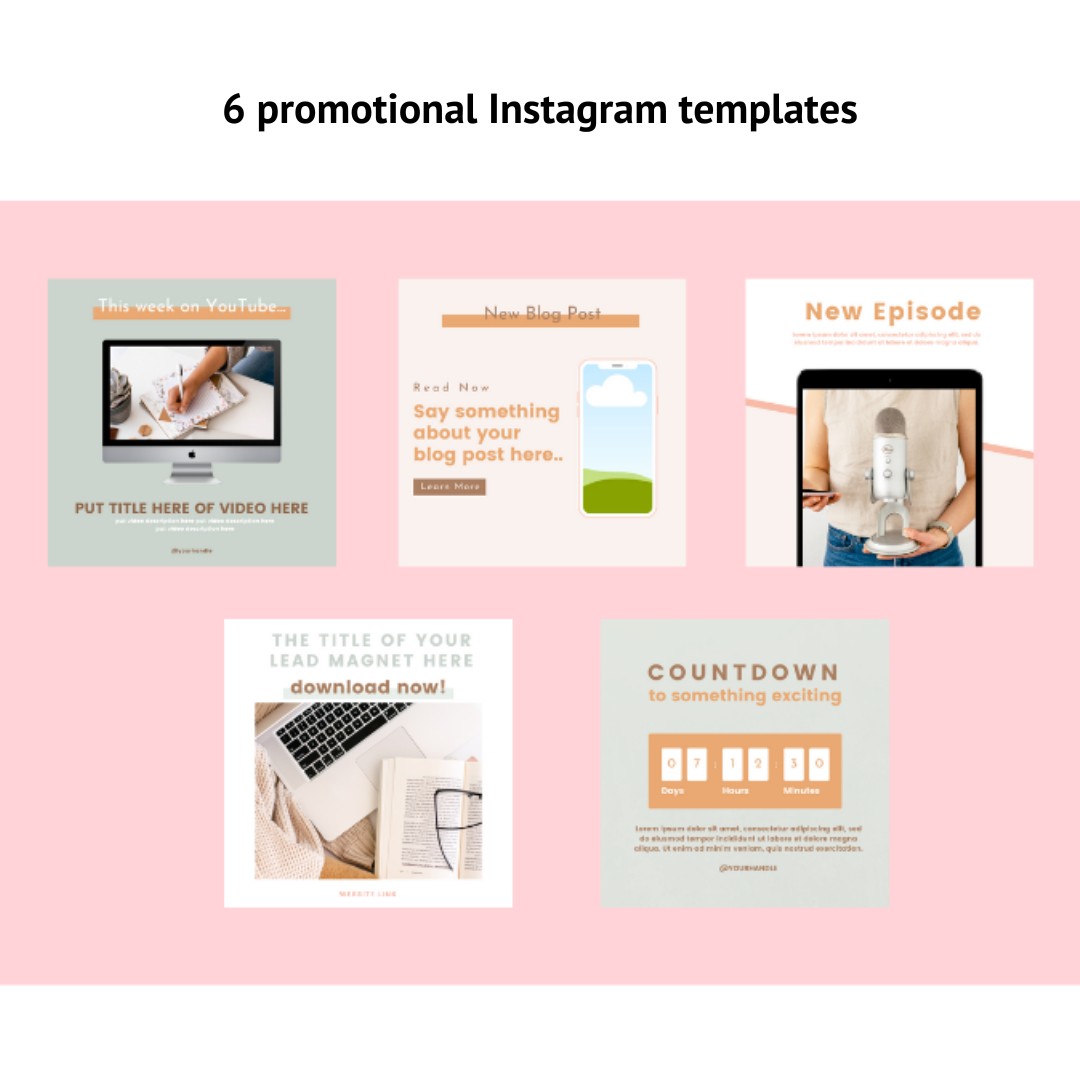 42 Customizable Templates for Instagram